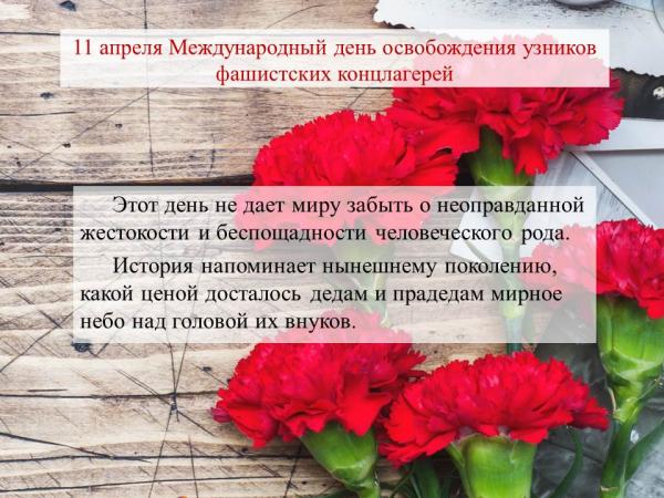 Международный день освобождения узников фашистских концлагерей